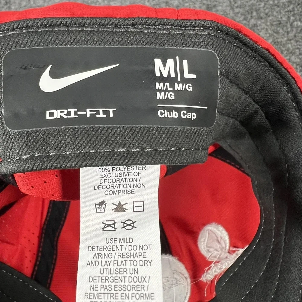Paris 2024 Olympics Hat Cap Fitted Mens‎ Large Red Golf Nike Coca-Cola Dri Fit